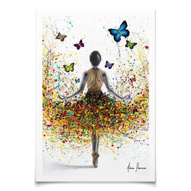 Rainbow Butterfly Ballerina Art Print Rainbow Butterfly Ballerina Art Print wall art product Ashvin Harrison