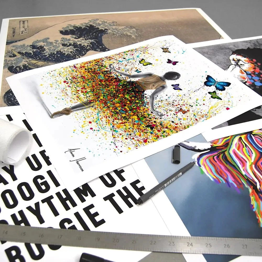 Rainbow Butterfly Ballerina Art Print Rainbow Butterfly Ballerina Art Print wall art product Ashvin Harrison