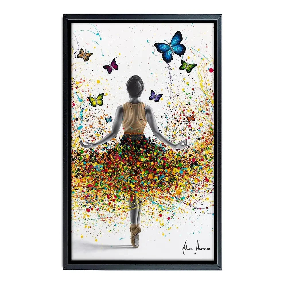 Rainbow Butterfly Ballerina Canvas Print Rainbow Butterfly Ballerina Canvas Print wall art product Ashvin Harrison