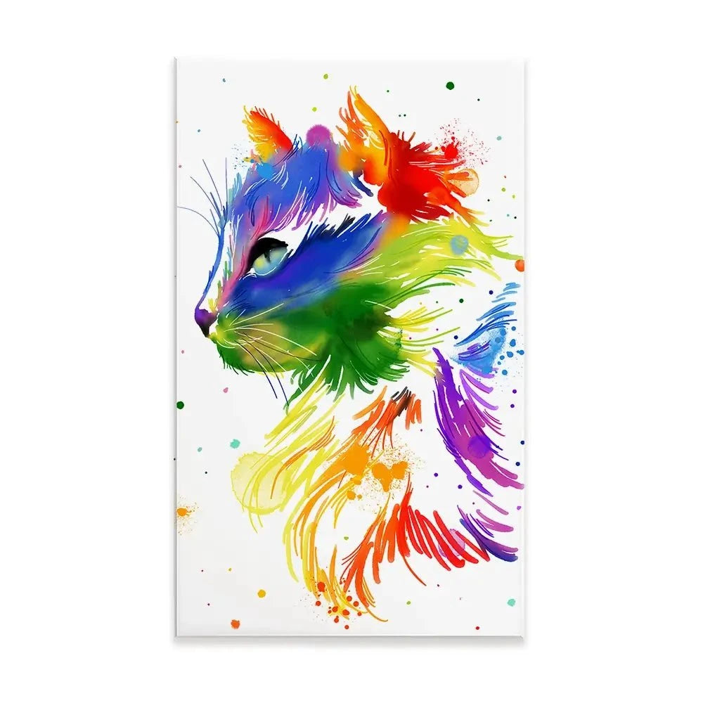 Rainbow Cat Canvas Print Rainbow Cat Canvas Print wall art product AnSuArt / Shutterstock
