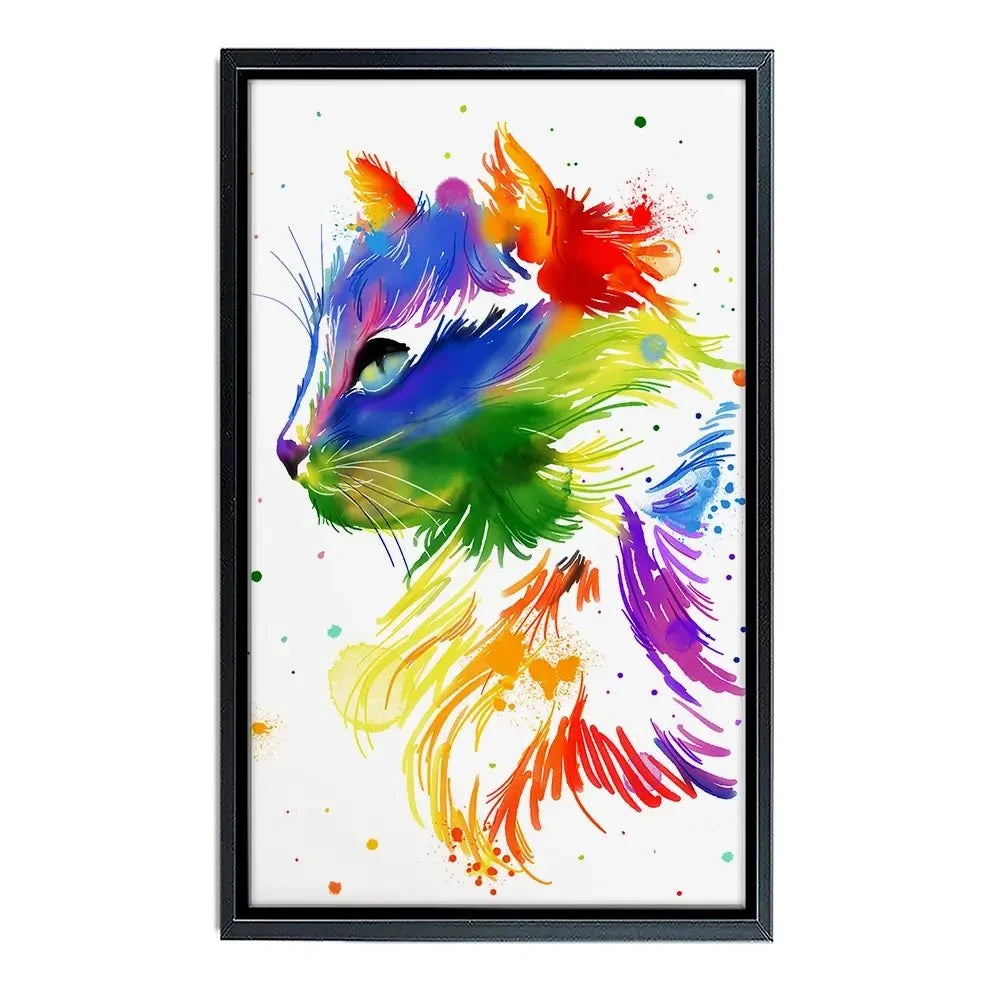 Rainbow Cat Canvas Print Rainbow Cat Canvas Print wall art product AnSuArt / Shutterstock