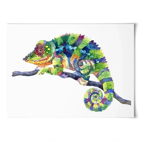 Rainbow Chameleon Art Print Rainbow Chameleon Art Print wall art product Anna Bond Art / Shutterstock