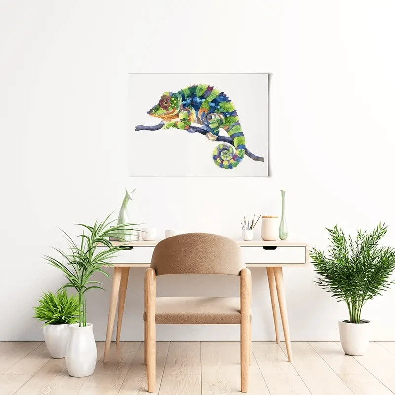 Rainbow Chameleon Art Print Rainbow Chameleon Art Print wall art product Anna Bond Art / Shutterstock