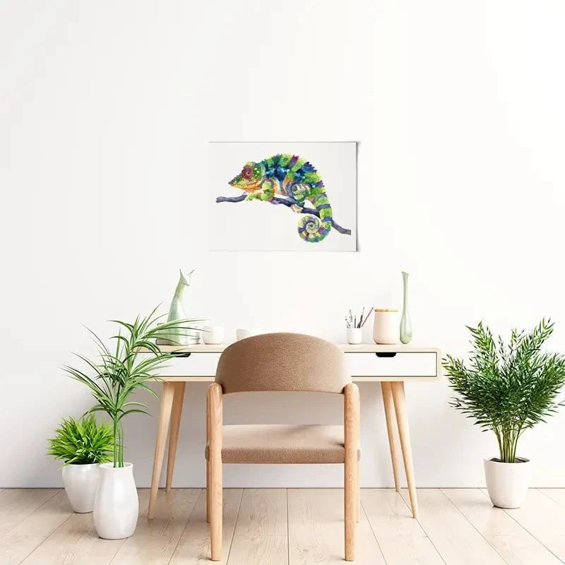 Rainbow Chameleon Art Print Rainbow Chameleon Art Print wall art product Anna Bond Art / Shutterstock