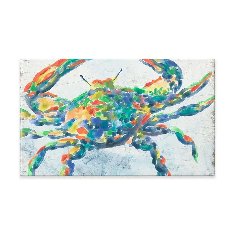 Rainbow Crab Canvas Print Rainbow Crab Canvas Print wall art product June Erica Vess