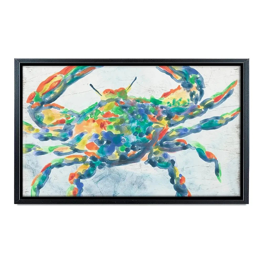 Rainbow Crab Canvas Print Rainbow Crab Canvas Print wall art product June Erica Vess