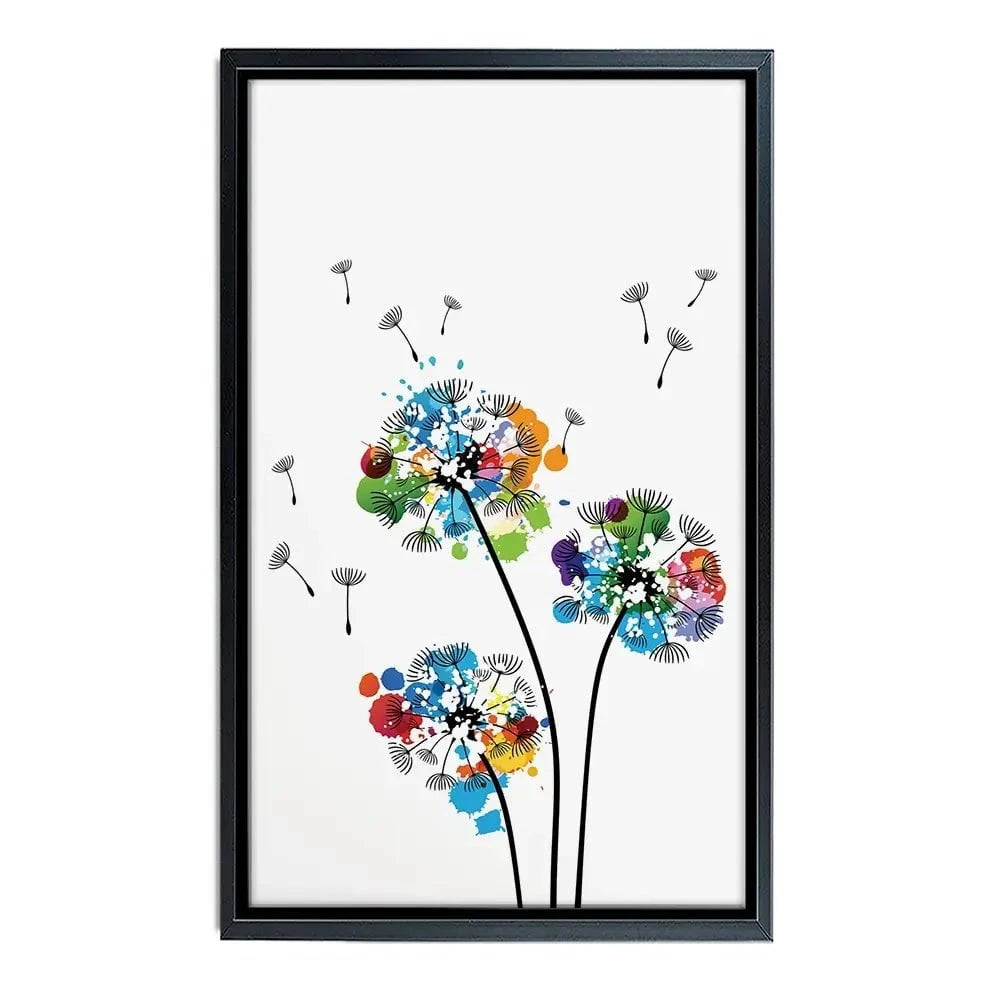 Rainbow Dandelion Canvas Print Rainbow Dandelion Canvas Print wall art product KsanaGraphica / Shutterstock
