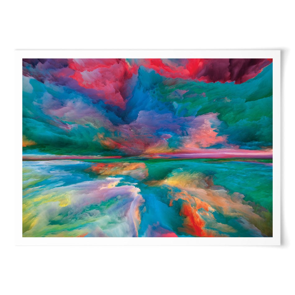 Rainbow Enlightenment Art Print wall art product / Shutterstock