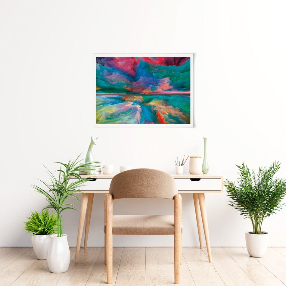 Rainbow Enlightenment Art Print wall art product / Shutterstock