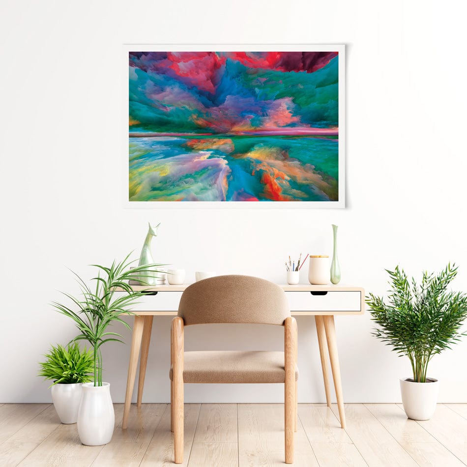 Rainbow Enlightenment Art Print wall art product / Shutterstock