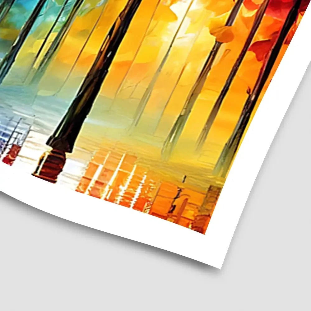 Rainbow Glow Nights Art Print Rainbow Glow Nights Art Print wall art product Kolokolchi / Shutterstock