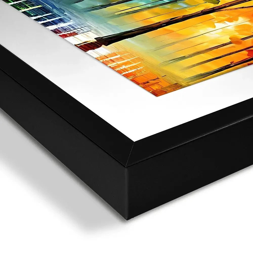 Rainbow Glow Nights Framed Art Print Rainbow Glow Nights Framed Art Print wall art product Kolokolchi / Shutterstock