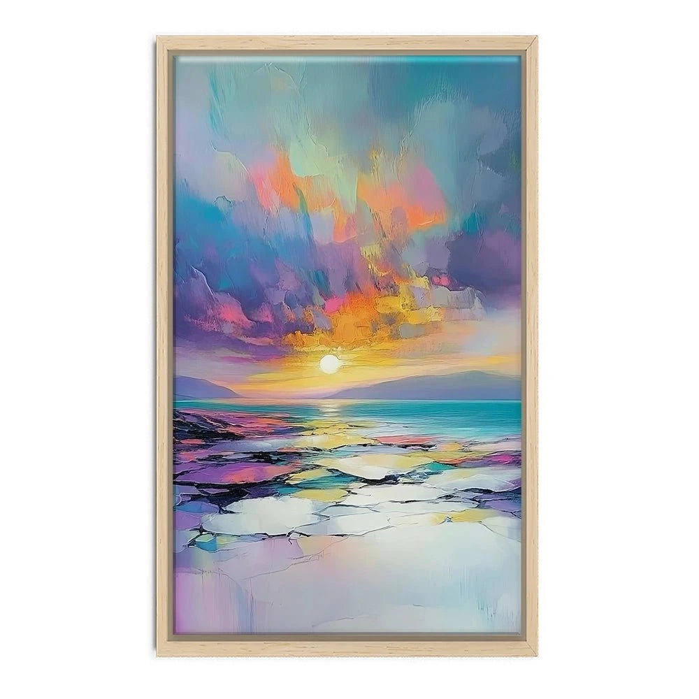 Rainbow Sea Sunset Canvas Print Rainbow Sea Sunset Canvas Print wall art product David Alexander Elder
