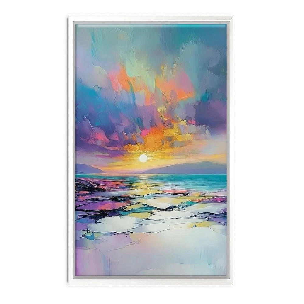 Rainbow Sea Sunset Canvas Print Rainbow Sea Sunset Canvas Print wall art product David Alexander Elder