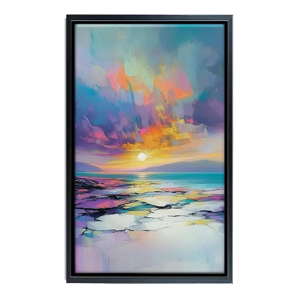 Rainbow Sea Sunset Canvas Print Rainbow Sea Sunset Canvas Print wall art product David Alexander Elder