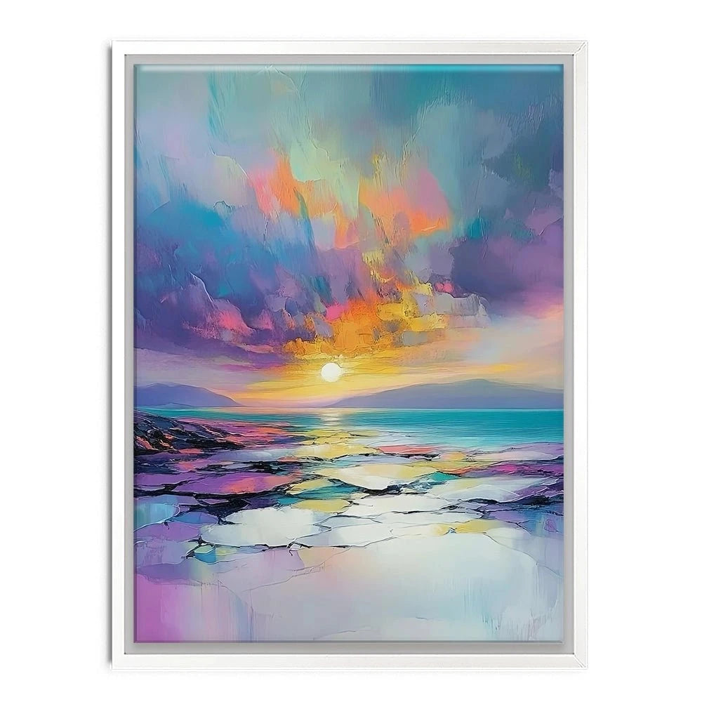 Rainbow Sea Sunset Canvas Print Rainbow Sea Sunset Canvas Print wall art product David Alexander Elder
