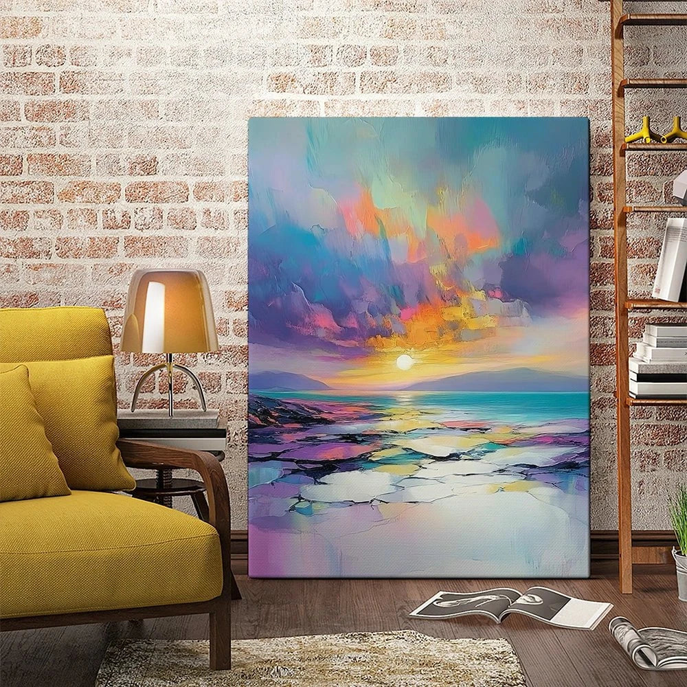 Rainbow Sea Sunset Canvas Print Rainbow Sea Sunset Canvas Print wall art product David Alexander Elder