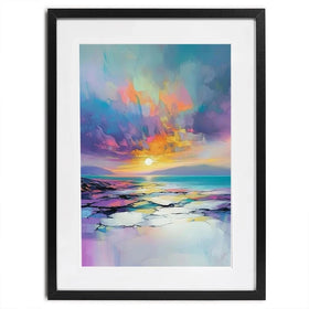 Rainbow Sea Sunset Framed Art Print Rainbow Sea Sunset Framed Art Print wall art product David Alexander Elder