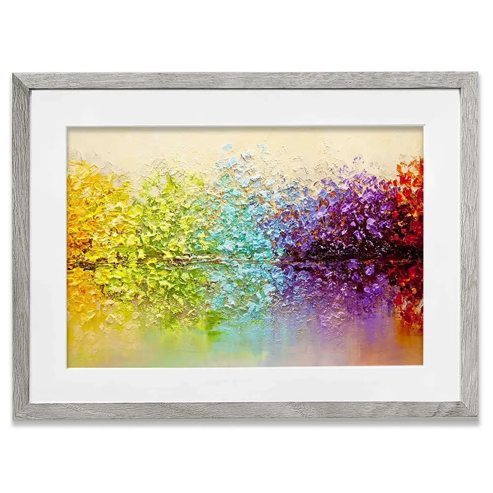 Rainbow Secret Garden Framed Art Print Rainbow Secret Garden Framed Art Print wall art product Osnat Tzadok