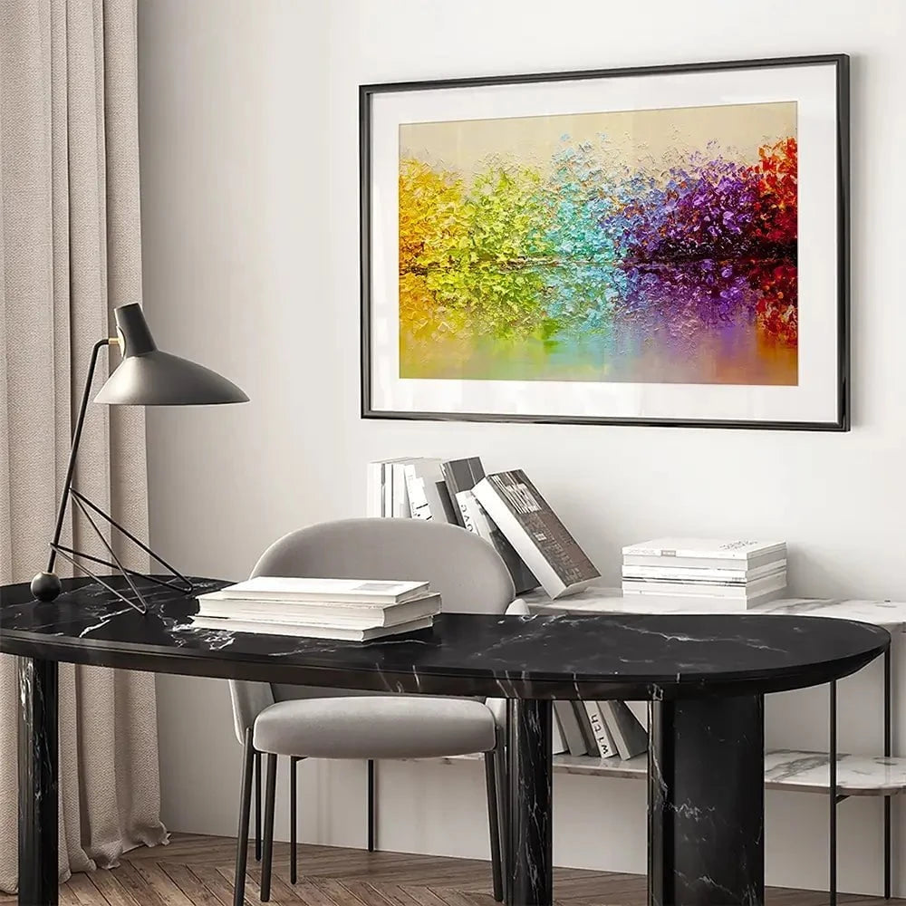 Rainbow Secret Garden Framed Art Print Rainbow Secret Garden Framed Art Print wall art product Osnat Tzadok