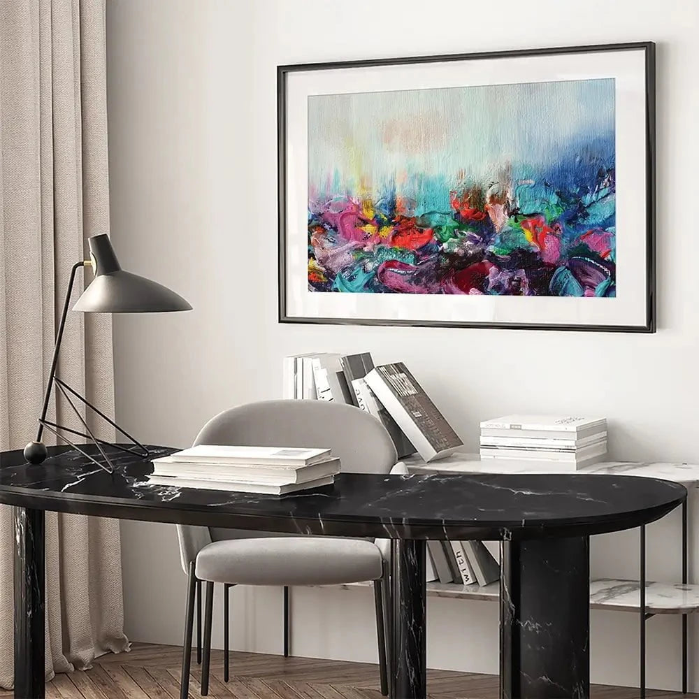 Rainbow Smear Framed Art Print Rainbow Smear Framed Art Print wall art product Rudchenko Liliia / Shutterstock