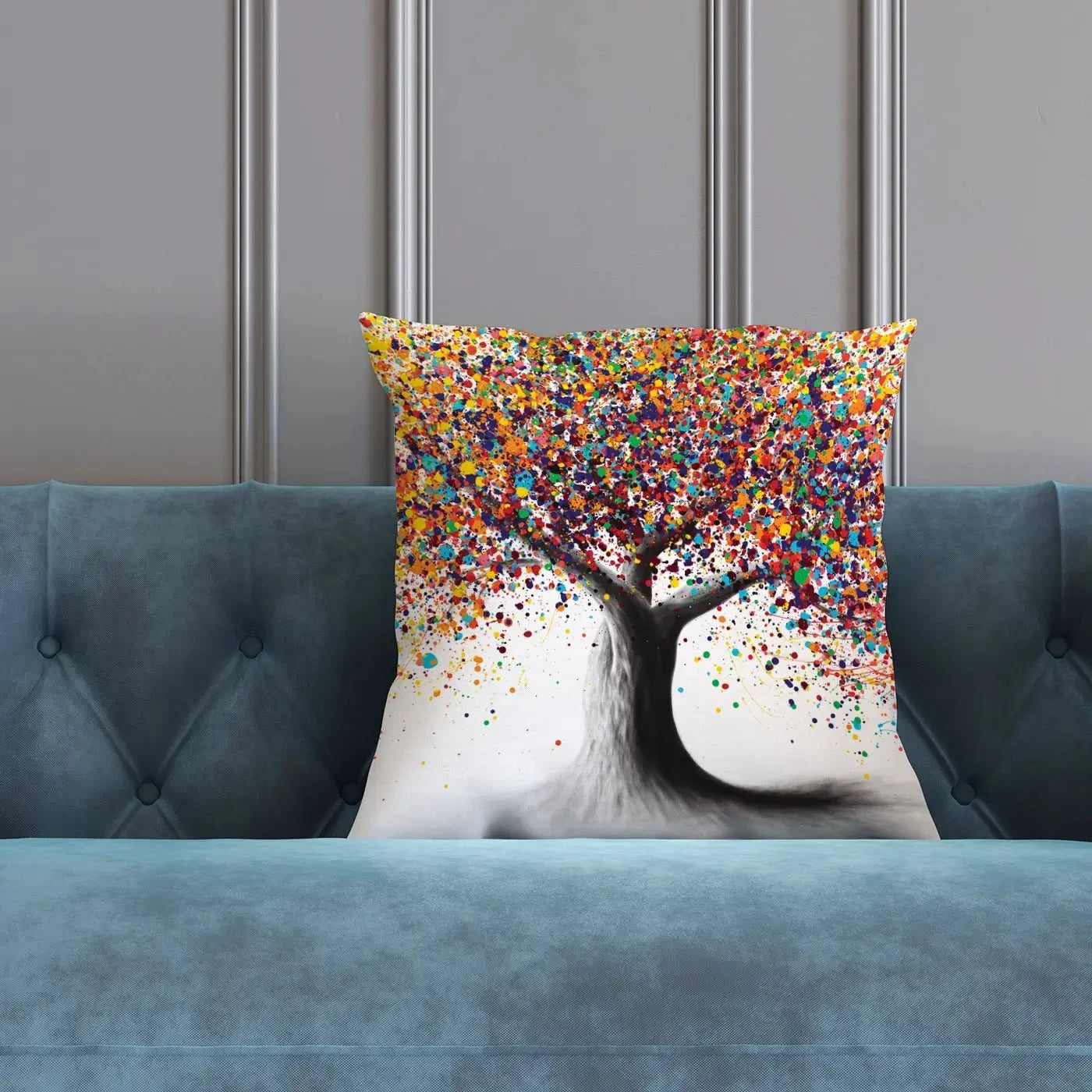 Rainbow Soul Tree Cushion Rainbow Soul Tree Cushion wall art product Ashvin Harrison