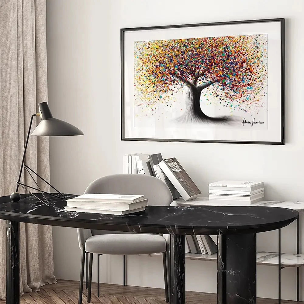 Rainbow Soul Tree Framed Art Print Rainbow Soul Tree Framed Art Print | Rainbow Soul Tree Artwork wall art product Ashvin Harrison
