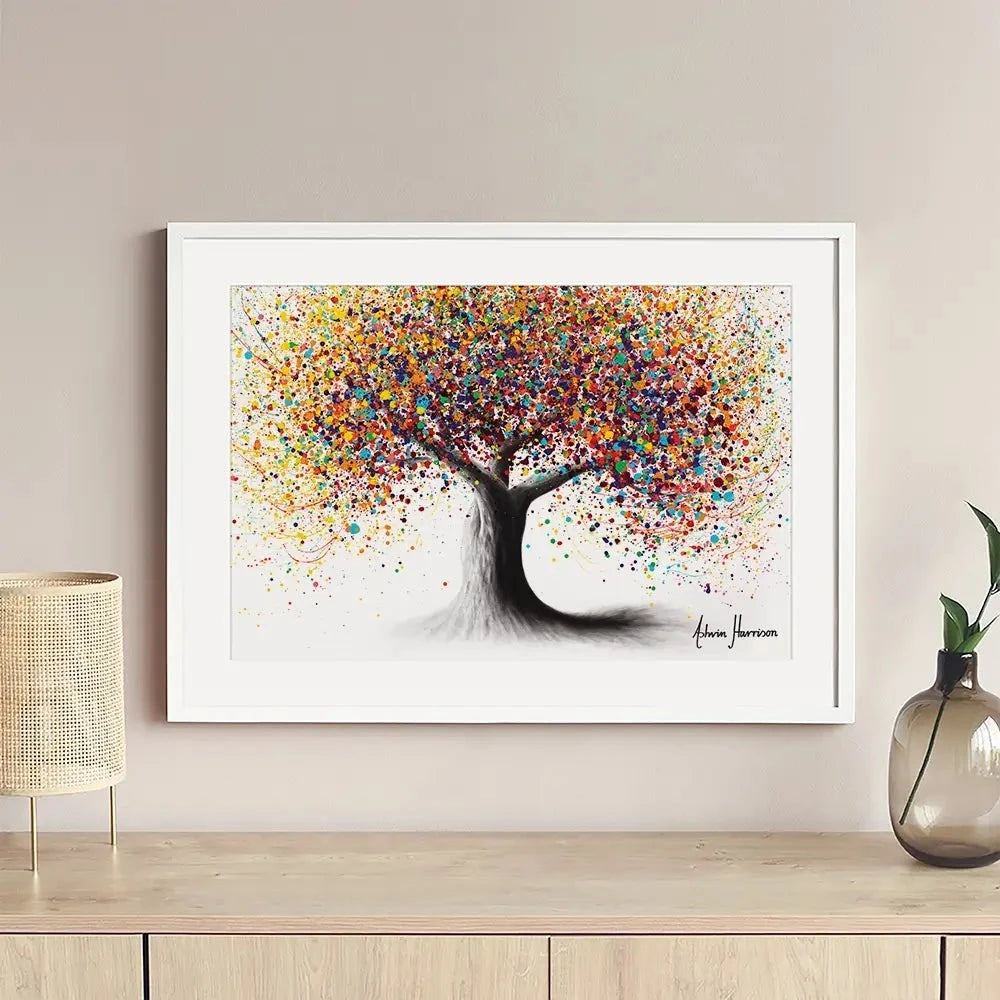 Rainbow Soul Tree Framed Art Print Rainbow Soul Tree Framed Art Print | Rainbow Soul Tree Artwork wall art product Ashvin Harrison