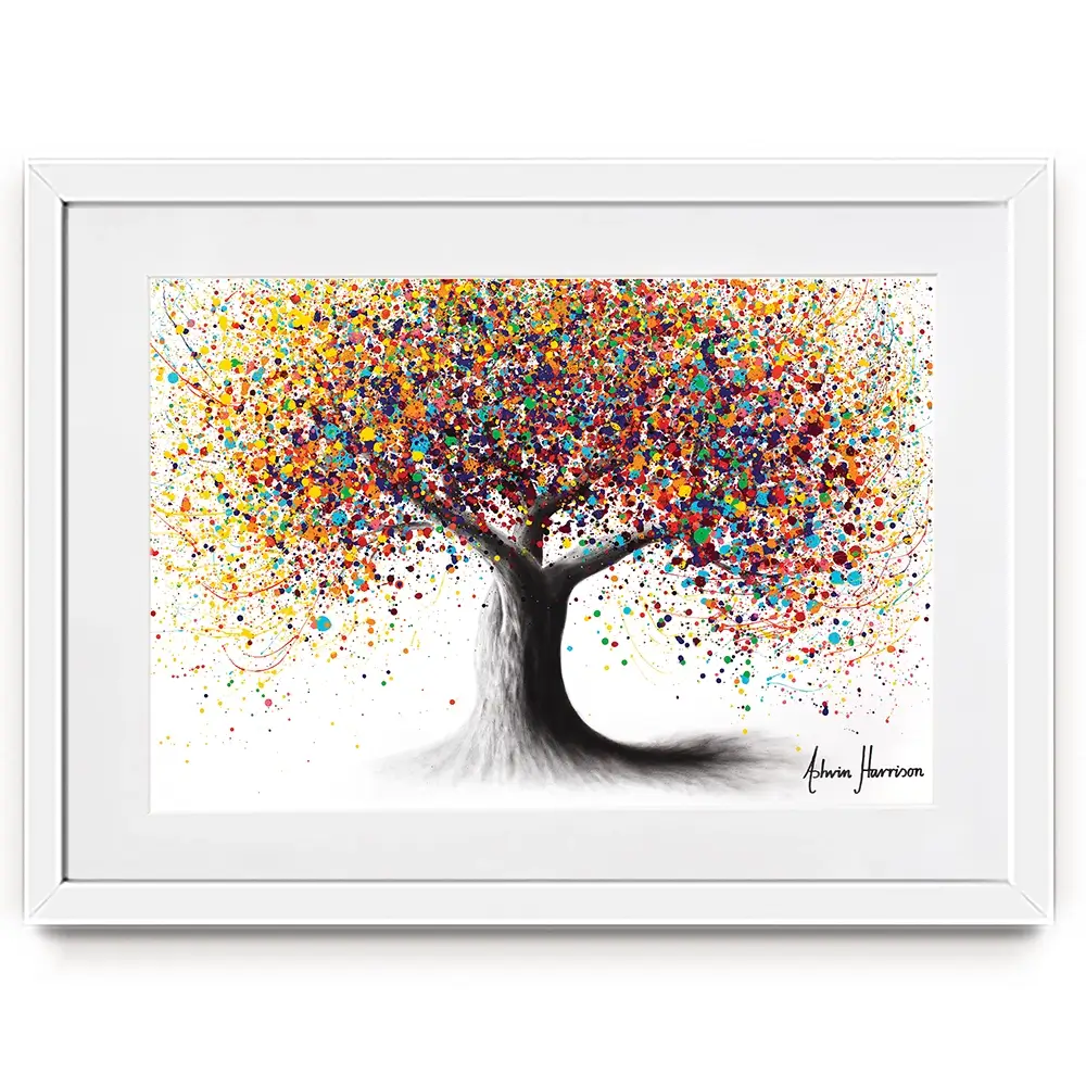 Rainbow Soul Tree Framed Art Print Rainbow Soul Tree Framed Art Print | Rainbow Soul Tree Artwork wall art product Ashvin Harrison