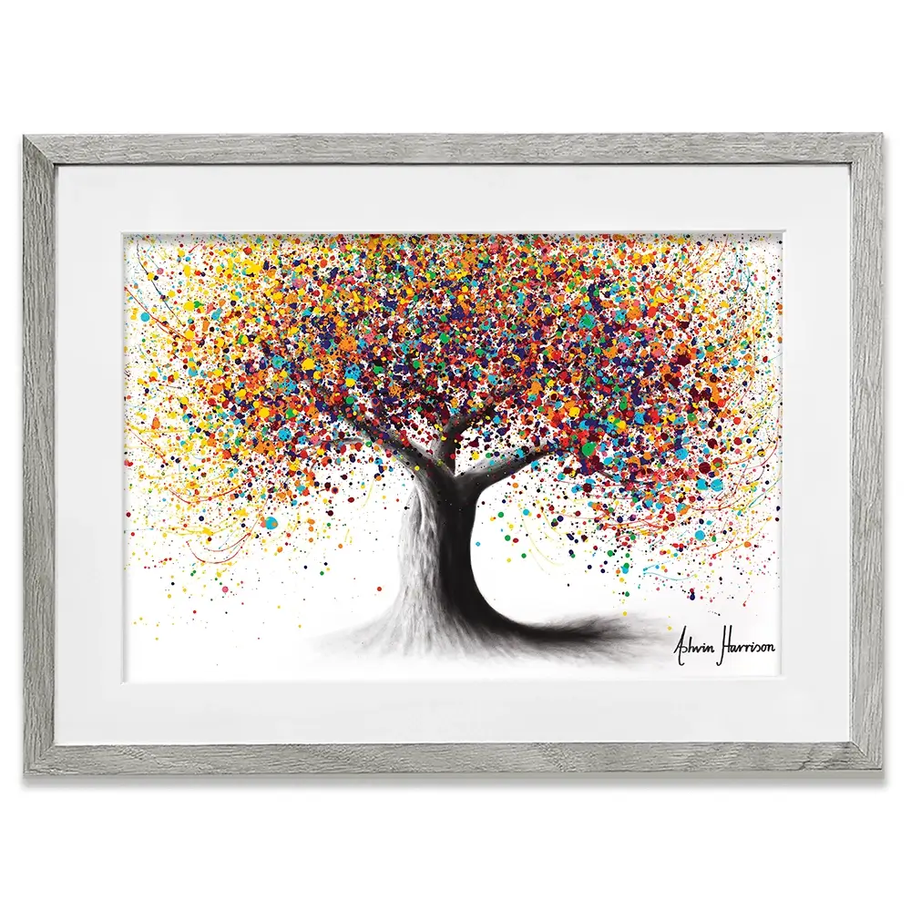 Rainbow Soul Tree Framed Art Print Rainbow Soul Tree Framed Art Print | Rainbow Soul Tree Artwork wall art product Ashvin Harrison