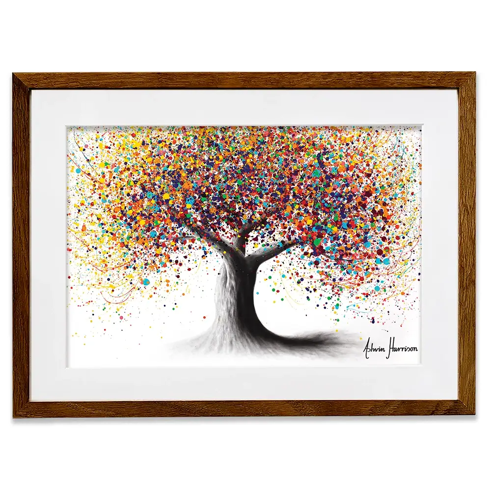 Rainbow Soul Tree Framed Art Print Rainbow Soul Tree Framed Art Print | Rainbow Soul Tree Artwork wall art product Ashvin Harrison
