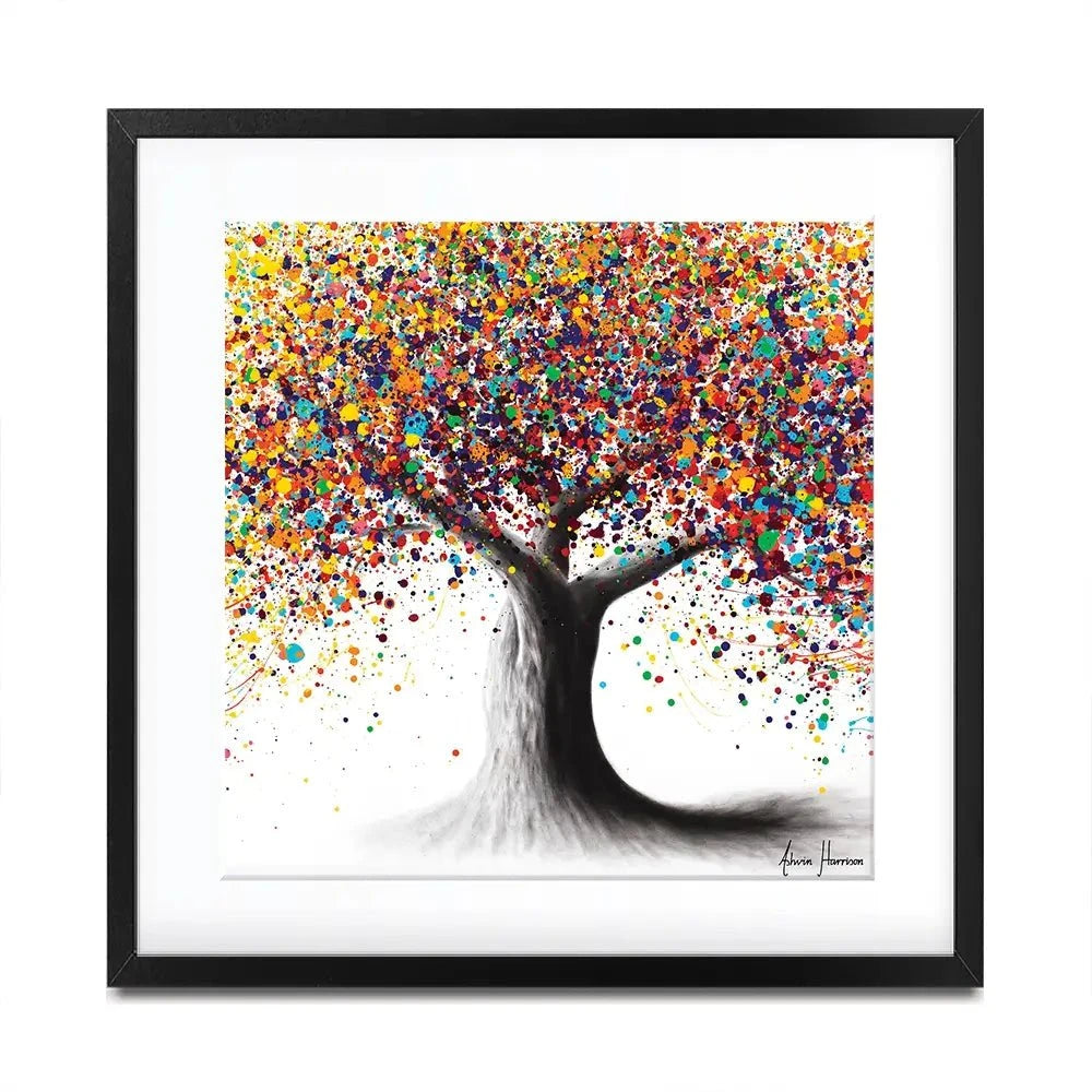 Rainbow Soul Tree Square Framed Art Print Rainbow Soul Tree Square Framed Art Print | Tree Art wall art product Ashvin Harrison