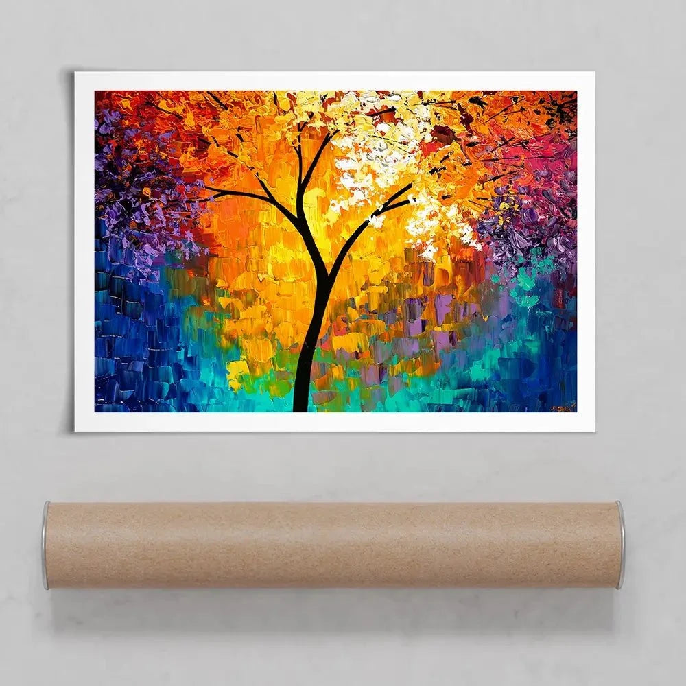 Rainbow Tree Of Life Art Print Rainbow Tree Of Life Art Print wall art product Osnat Tzadok