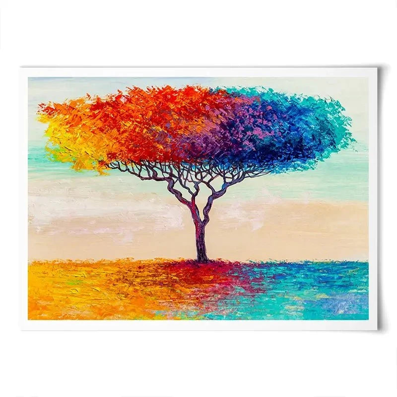 Rainbow Tree Oil Painting Art Print Rainbow Tree Oil Painting Art Print wall art product S-Belov / Shutterstock