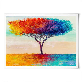 Rainbow Tree Oil Painting Art Print Rainbow Tree Oil Painting Art Print wall art product S-Belov / Shutterstock