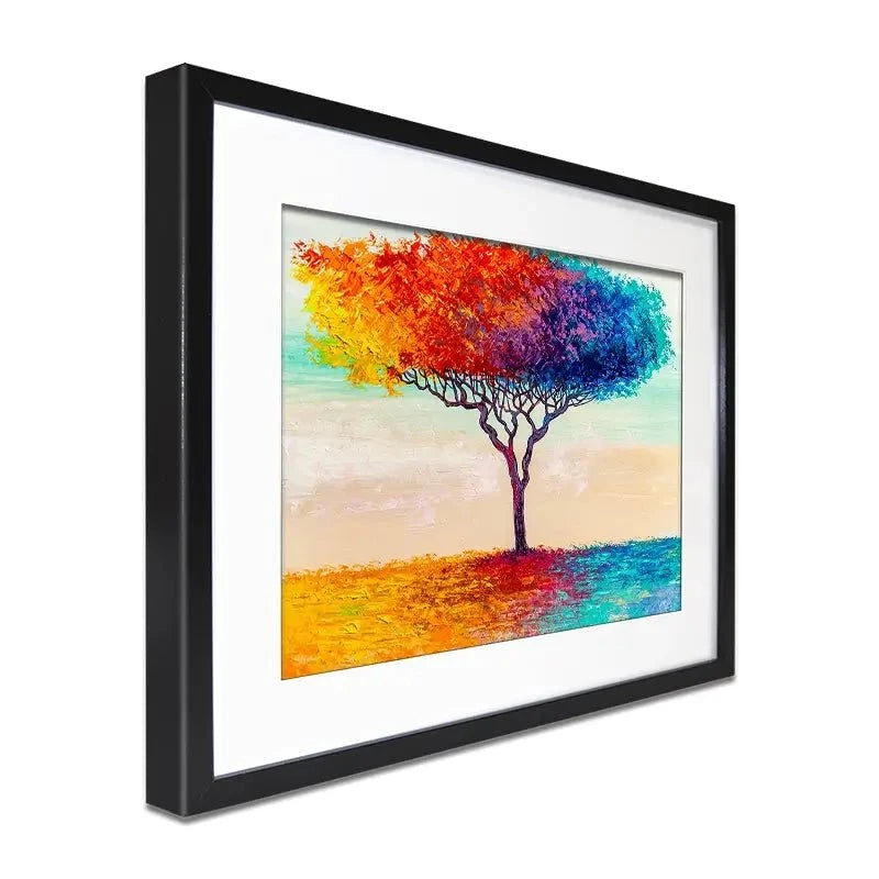 Rainbow Tree Oil Painting Framed Art Print Rainbow Tree Oil Painting Framed Art Print wall art product S-BELOV / Shutterstock