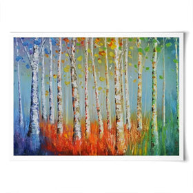 Rainbow Tree Trunks Art Print Rainbow Tree Trunks Art Print wall art product CHENYU ARTS / Shutterstock