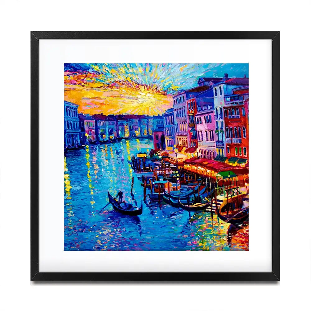 Rainbow Venice Square Framed Art Print Rainbow Venice Square Framed Art Print wall art product Ivailo Nikolov / Shutterstock
