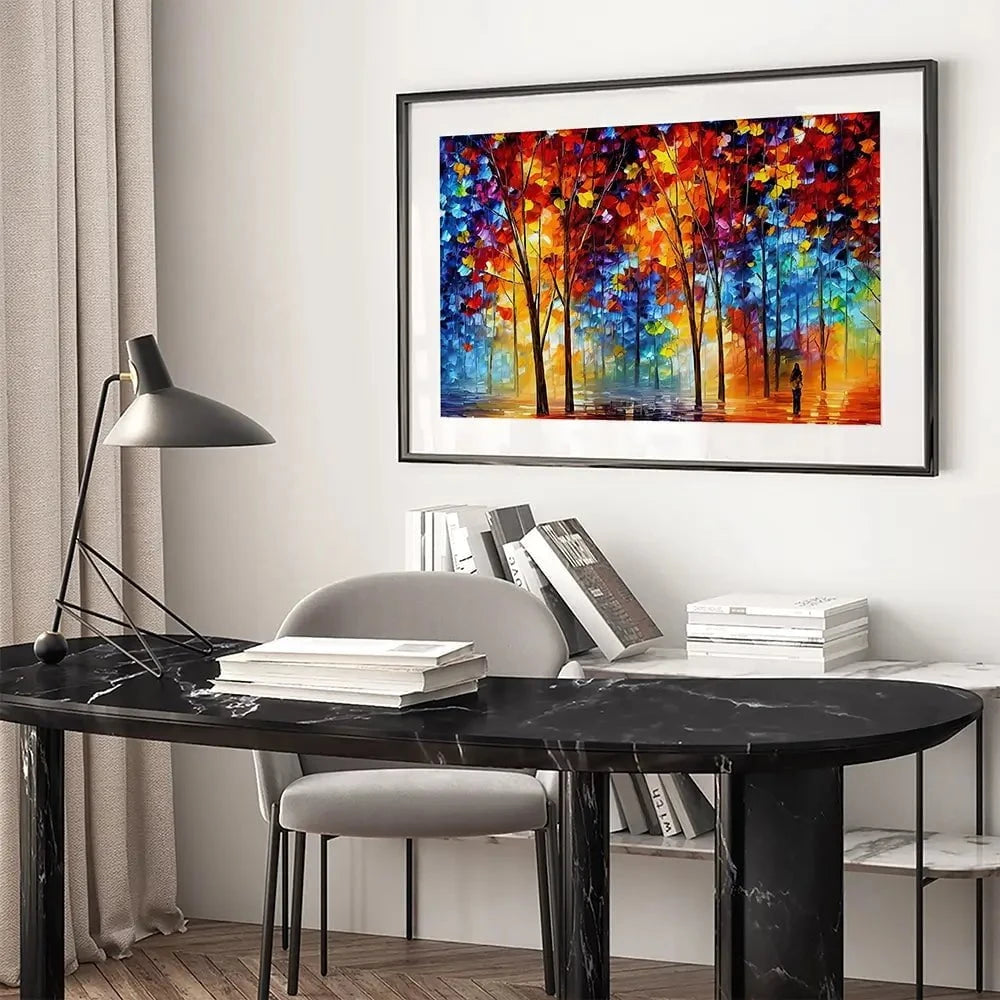 Rainbow Walks Framed Art Print Rainbow Walks Framed Art Print wall art product Kolokolchi / Shutterstock