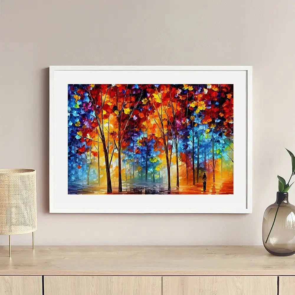Rainbow Walks Framed Art Print Rainbow Walks Framed Art Print wall art product Kolokolchi / Shutterstock