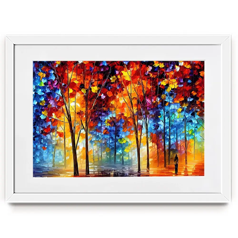 Rainbow Walks Framed Art Print Rainbow Walks Framed Art Print wall art product Kolokolchi / Shutterstock