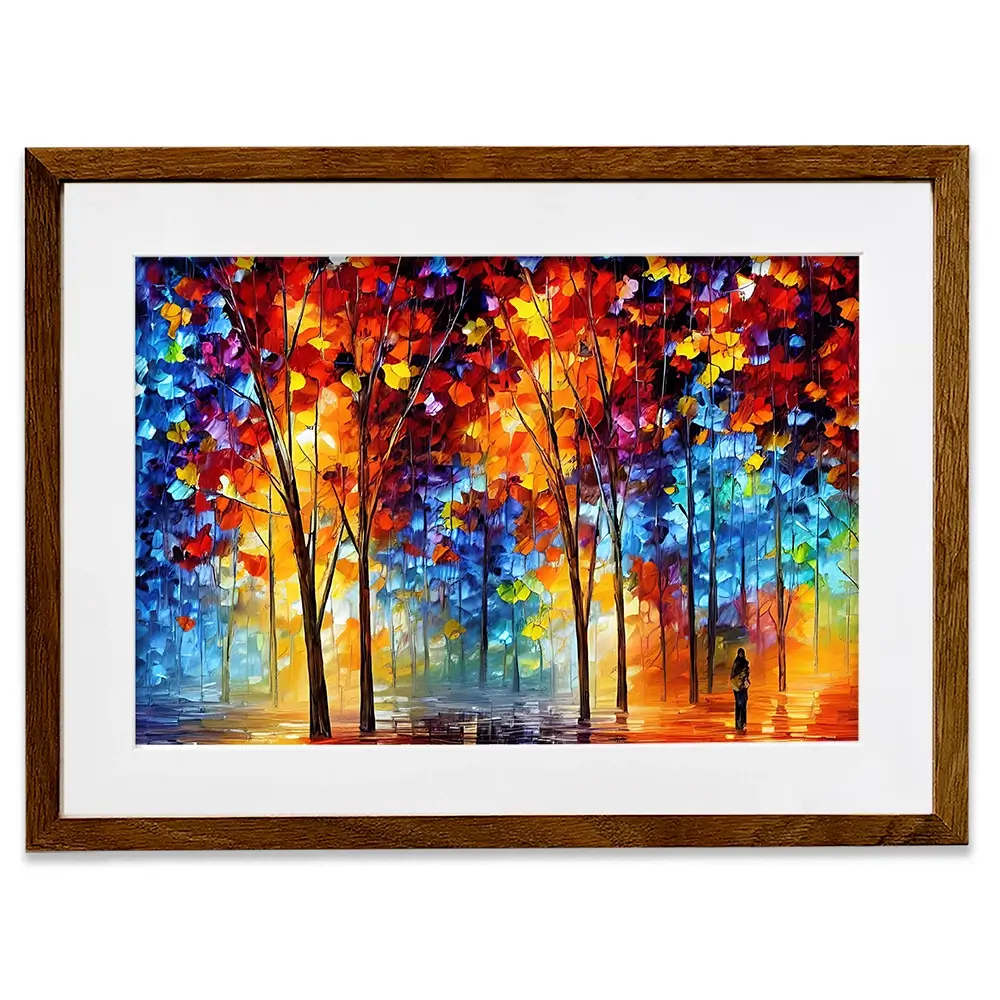 Rainbow Walks Framed Art Print Rainbow Walks Framed Art Print wall art product Kolokolchi / Shutterstock