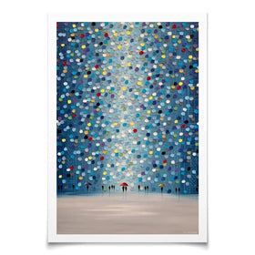 Raindrop Confetti Art Print Raindrop Confetti Art Print wall art product Ekaterina Ermilkina