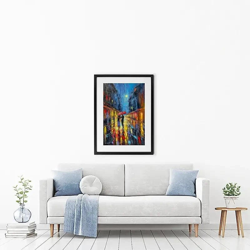 Rainy Date Night Framed Art Print Rainy Date Night Framed Art Print wall art product David Alexander Elder
