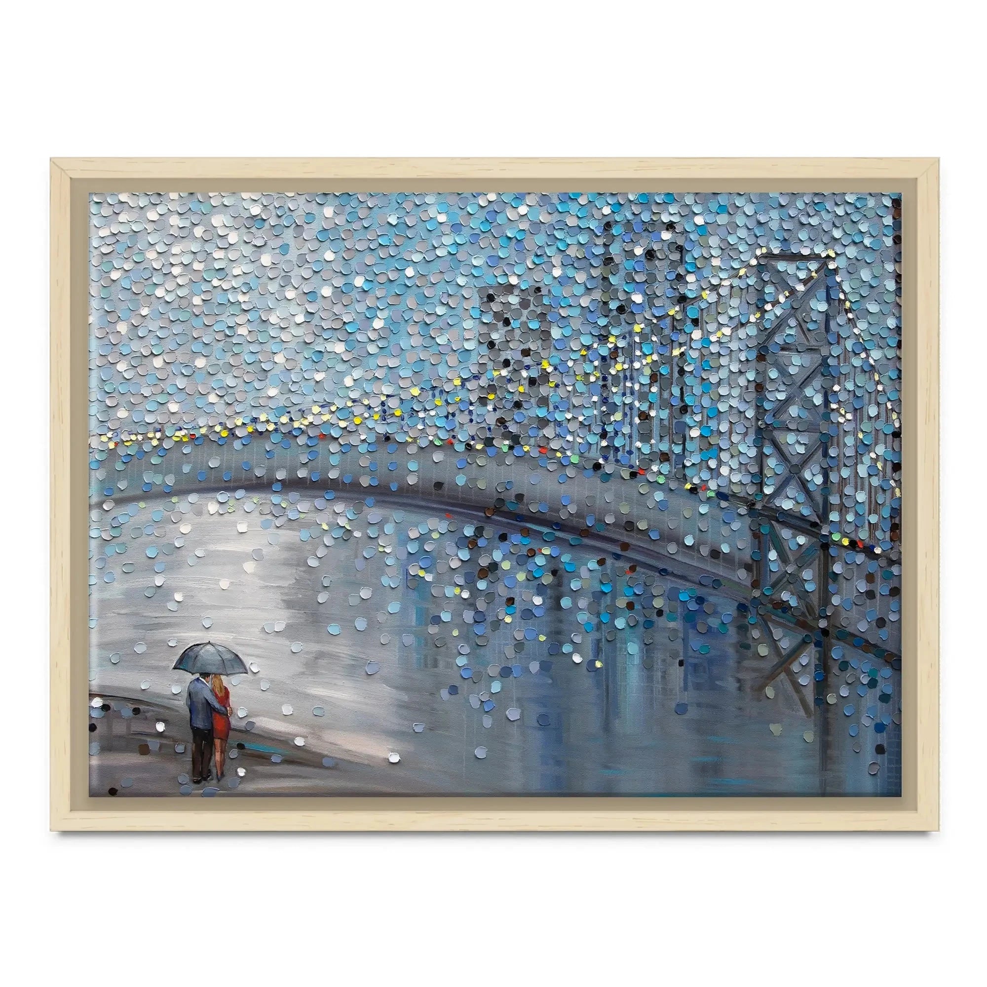 Rainy Date With The Bridge View Canvas Print Rainy Date With The Bridge View Canvas Print wall art product Ekaterina Ermilkina