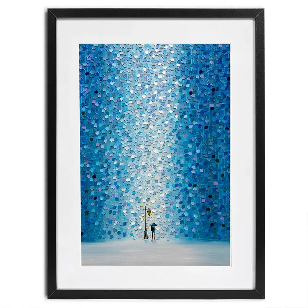 Rainy Streetlight Sonata Framed Art Print Rainy Streetlight Sonata Framed Art Print wall art product Ekaterina Ermilkina
