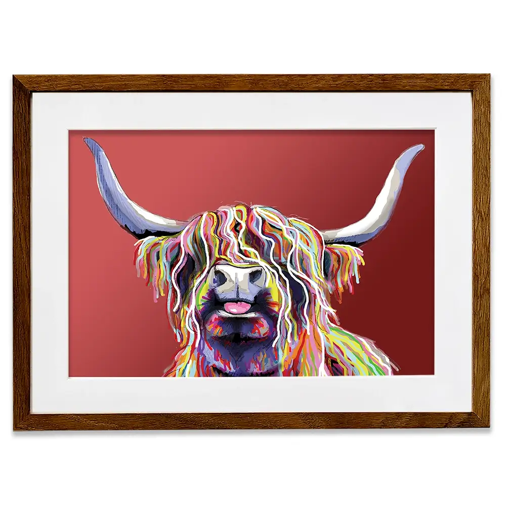 Red Cheeky Coo Framed Art Print Red Cheeky Coo Framed Art Print wall art product Independent