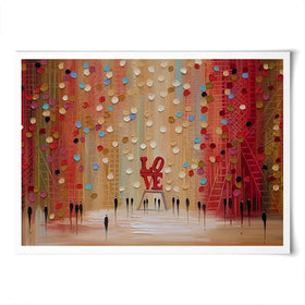 Red Love Art Print Red Love Art Print wall art product Ekaterina Ermilkina