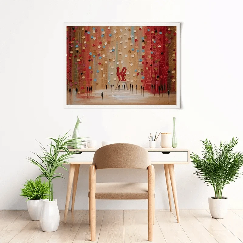 Red Love Art Print Red Love Art Print wall art product Ekaterina Ermilkina