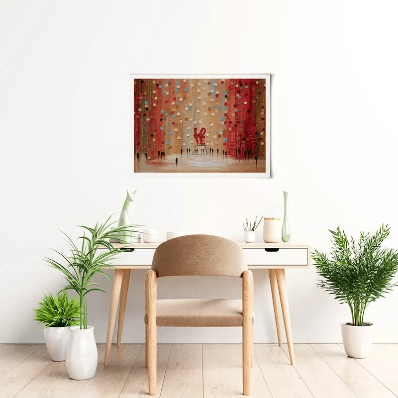 Red Love Art Print Red Love Art Print wall art product Ekaterina Ermilkina
